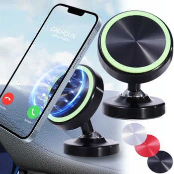 Светящийся Магнитный Держатель Телефона Приборная Панель Автомобиля GPS Держатели Телефонов Липкий Кронштейн для смартфона iPhone XR 14 13 Samsung Xiaomi