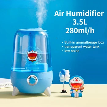 Doraemons 3,5 л Увлажнитель воздуха, распылитель воздуха большой емкости, ультразвуковой ароматический диффузор, туманообразователь, Очиститель воздуха Humificador