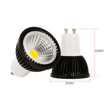 GU10 5W COB LED точечная лампа AC110V 220V прожектор Теплый Белый/холодный белый/натуральный белый