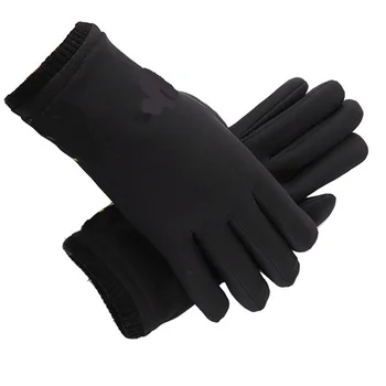 Мужские перчатки зимние высокоэластичные теплые с сенсорным экраном плюс бархатные толстые удобные ветрозащитные водонепроницаемые перчатки