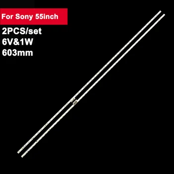 2 шт./компл. 603 мм 54 лампы светодиодной подсветки для Sony 55 дюймов ST0550AS0-54LED-L-REV02 KDL-55X8655F KD-55X8566F V550QWE06