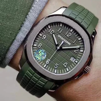 2022 Новые мужские часы Автоматические механические часы Люксовый бренд PP Спортивные часы для мужчин с резиновым ремешком Relogio Masculino