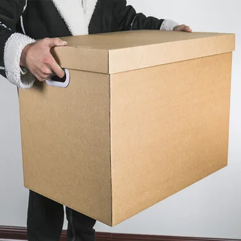 Коробка для файлов из воловьей кожи, коробка для хранения бумаги, большая книга, картонная коробка для закусок