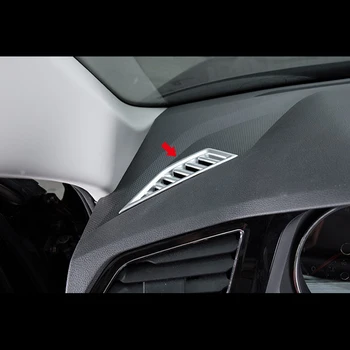 Для Tiguan mk2 2017 2018 ABS матовая розетка для кондиционера, внутренняя отделка, наклейка, аксессуары для отделки, 2 шт.