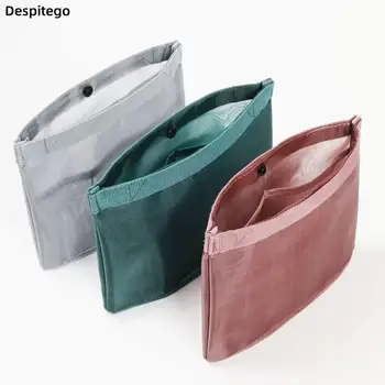 Японская Портативная дорожная сумка-вкладыш, Модная Простая сумка для Губной помады, Сетчатая сумка для хранения, Чехол для макияжа, косметичка