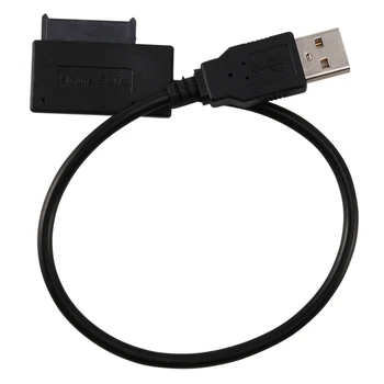 USB 2,0 для Mini Sata II 7 + 6 13Pin Адаптер Конвертер Кабель Для ноутбука CD/DVD ROM Тонкий привод