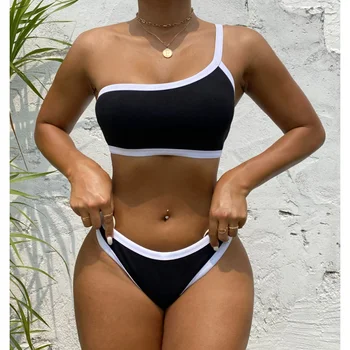 Лето 2023, Бразильский новый купальник Micro Bikini, Сексуальный облегающий прочный Раздельный купальник, Высокоэластичный Комплект Бикини, Купальник