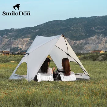 SmiloDon Кемпинг, Портативная Всплывающая Пляжная палатка, Легкий открытый, Легко устанавливаемый Навес от Солнца, Походный Пикник UPF 50 +