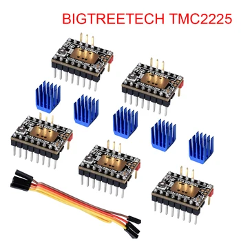 BIGTREETECH TMC2225 V1.0 UART Драйвер шагового двигателя Stepsticks VS TMC2209 TMC2208 TMC2130 TMC2130 Для SKR V1.3 mini E3 3D Запчасти для принтера