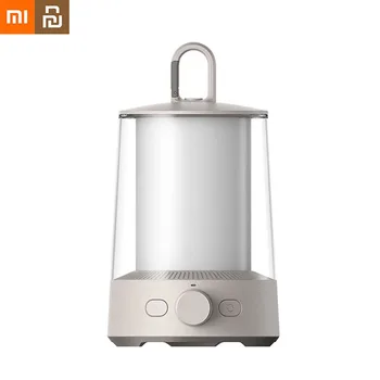 Xiaomi Mijia Smart Camping Lamp Light 3 в 1 Фонарик, Перезаряжаемый на открытом воздухе, Отдельный красочный световой эффект, Непромокаемая лампа для палатки