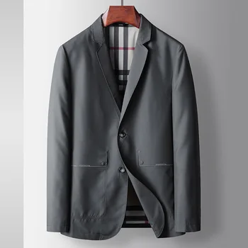 Lin2729-пиджак, дышащий стрейчевый бесшовный деловой костюм 