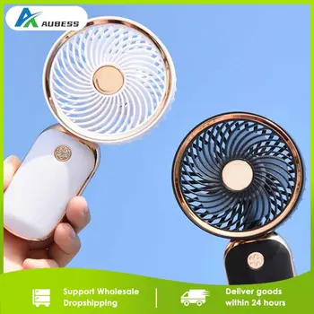 Мини-вентилятор Минималистичный Маленький вентилятор Креативный ручной охлаждающий вентилятор для зарядки через USB Милый Летний портативный мультяшный настольный офисный охлаждающий вентилятор