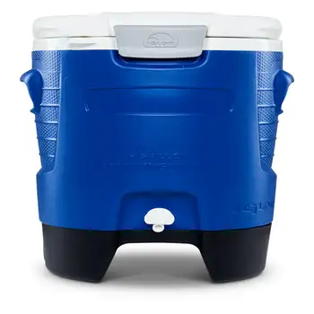 Спортивный кулер для воды на колесиках - синий