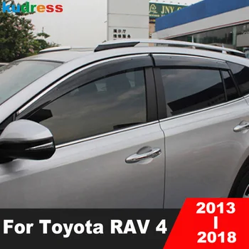 Дефлектор окна для Toyota RAV4 RAV 4 2013 2014 2015 2016 2017 2018 Защита от атмосферных воздействий на окно автомобиля, Солнцезащитный козырек от Дождя, защитные Аксессуары