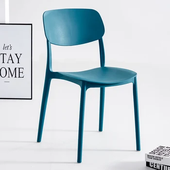 Стулья для столовой в гостиной, Пластиковый Эргономичный стол, Кухонный стул, Современная мебель премиум-класса Sillas De Comedor в скандинавском стиле