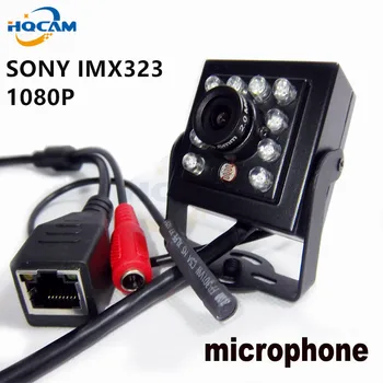 HQCAM 1080P МИНИ-ИК-камера 10шт 940 нм ИК-светодиодов Инфракрасная камера ночного видения поддержка аудио МИНИ-ИК-IP-камера P2P IMX307 IR-CUT