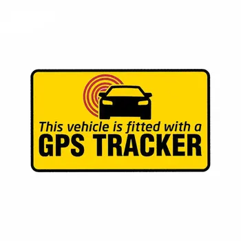 110 мм * 63 мм GPS-трекер Оснащен системой Безопасности, Предупреждение о безопасности, виниловая наклейка, автомобильные наклейки, окно