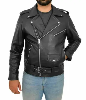 2023 Приталенная куртка из искусственной кожи со стоячим воротником, мужские куртки с диагональной молнией с защитой от ветра, мотоциклетные куртки, Мужская куртка, мужская одежда