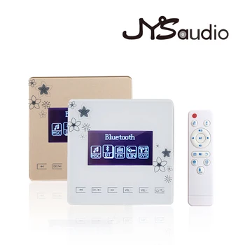 Мини-настенный усилитель Сенсорная клавиша Bluetooth Музыкальная панель Звуковая система домашнего кинотеатра Поддержка аудиоусилителя USB/TF/FM-радио для ресторана