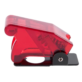 Пластиковый 12 мм тумблер Защитная крышка Защитного колпачка 5 шт. Красный