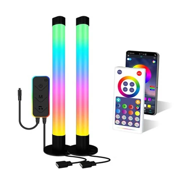 Smart LED Light Bar RGB Atmosphere Пульт Дистанционного Управления Звукосниматель Настенный Телевизор Компьютерная Игра Ночник Для Спальни, версия Bluetooth