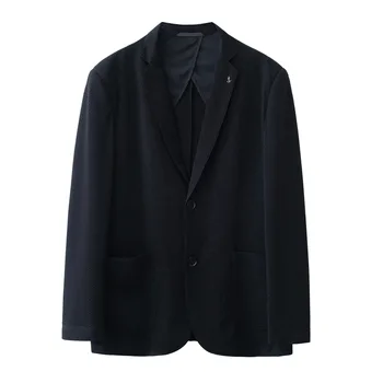 5866-2023 Осенне-зимний новый продукт, мужской костюм, деловой, повседневный, простой, в сетку, однотонный, западный жакет, мужское верхнее пальто