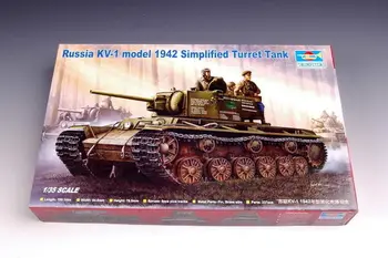 Trumpeter 00358 1/35 Русский KV-1 Мод.1942, упрощенный комплект модели танка с башней TH05592-SMT2