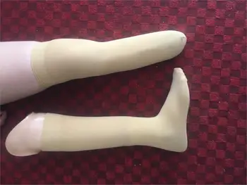 10шт Утолщенный высокоэластичный носок остаточной конечности телесного цвета, ампутационный протез для инвалидов с ампутированными конечностями, рукав для ног, крышка культи