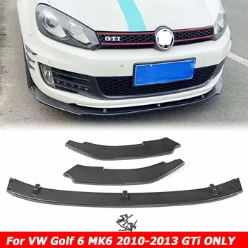 Только Для Volkswagen VW Golf MK6 GTI 2010 2012 2013 Передний Бампер, Спойлер, Боковой Сплиттер, Обвес, Защитные Автомобильные Аксессуары