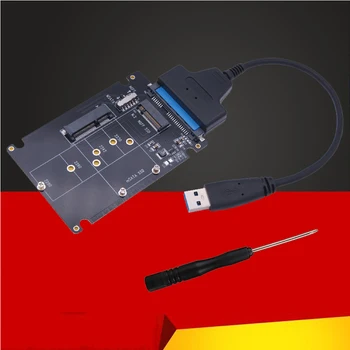 M2 USB-адаптер M.2 NGFF-SATA Адаптер MSATA-USB Конвертер SATA 3,0 Внешний mSATA m.2 NGFF-SATA3 USB-адаптер Riser Board