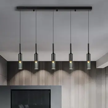 Светодиодные подвесные светильники в стиле постмодерн, кухонные стеклянные подвесные светильники для гостиной, прикроватные декоративные светильники, светильники для лестниц
