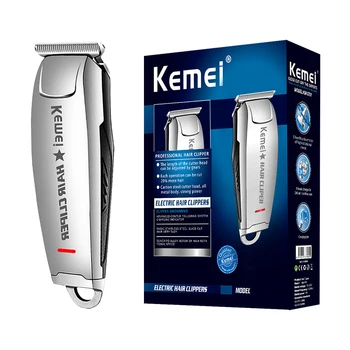 Kemei профессиональная машинка для стрижки волос для мужчин, электрическая мощная борода, регулируемый парикмахерский триммер для волос, перезаряжаемая машинка для стрижки волос