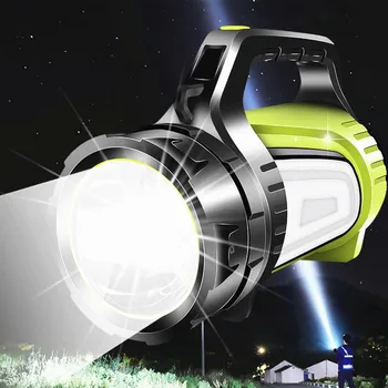 Супер яркий перезаряжаемый прожектор, светодиодный фонарик, прожектор сверхдлинного режима ожидания, походный фонарь на случай урагана