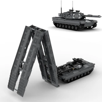 US M1 Abrams Основной боевой танк Кирпичи Игрушки Модернизированный Радиоуправляемый Электрический Мост Бронетранспортер Военная высокотехнологичная модель строительные блоки