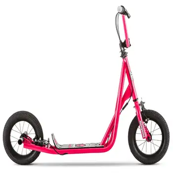 Самокат, 12-дюймовые колеса, для детей от 6 лет и старше, розовый, пневматические шины, скоростная кассета, Дорожный велосипед, кассета со свободным ходом, скоростная кассета speed casse