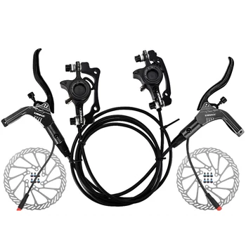 1 Пара Гидравлических дисковых тормозов EBike, Электрический велосипед, Отрезной тормозной рычаг с Ротором, Левый задний/Правый Передний Велосипедный Дисковый тормоз