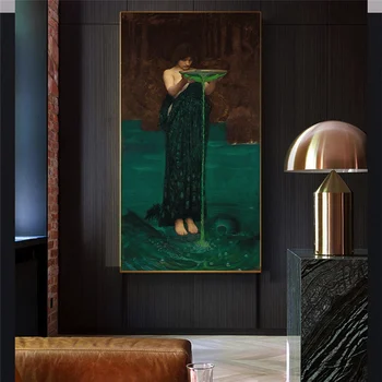 William Waterhouse《Circe Invidiosa》 Холст, масло, картина ручной работы, Всемирно известное произведение искусства, Настенный Художественный Декор, Украшение дома