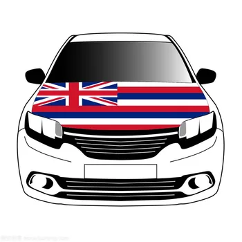 Крышка капота автомобиля с гавайскими флагами 3,3x5ft/5x7ft из 100% полиэстера, баннер на капоте автомобиля