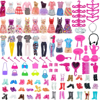 Одежда для куклы Барби Вечернее платье и аксессуары Подходит для 11,5-дюймовой куклы Барби Коктейльная Повседневная одежда Аксессуары Игрушка