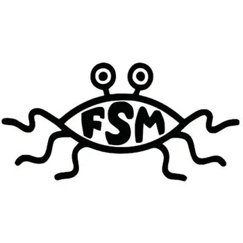 Забавная автомобильная наклейка FSM Flying Spaghetti Monster Автомобили Мотоциклы внешние аксессуары виниловые наклейки