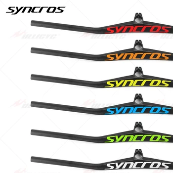 SYNCROS UD Carbon Однообразный Интегрированный Руль Велосипеда MTB с подступенком 2 ° С 40/50/60/70 мм Стержнем MTB Титановый винт