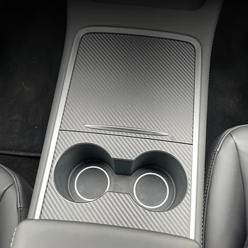 Автомобильные Наклейки Модификация центральной панели для Tesla Модель 3 Модель Y Защитная наклейка на центральный подлокотник