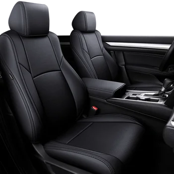 Автомобильные Аксессуары по Индивидуальному заказу Чехлы для сидений на 5 мест Полный комплект из кожи высшего качества Специально для Honda Civic CRV Accord HRV
