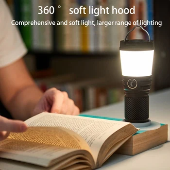 Мини-ручной фонарик для кемпинга и путешествий, водонепроницаемый фонарик-прожектор
