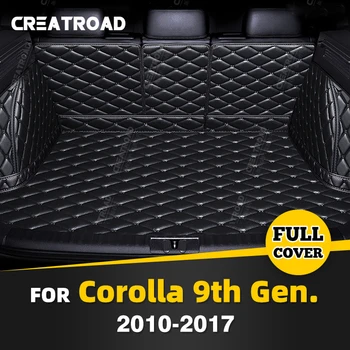 Коврик для багажника С полным покрытием Toyota Corolla 9-го поколения 2010-2017 16 15 14 13 12 11, Накладка Для Багажника Автомобиля, Защита Интерьера, Аксессуары