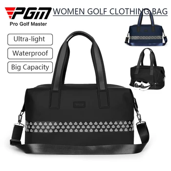 Водонепроницаемая сумка для гольфа PGM, ультралегкая сумка для обуви, тканевые сумки для гольфа большой емкости, портативная дорожная сумка с плечевым ремнем