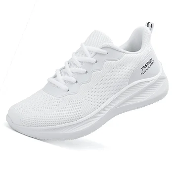 Новые кроссовки, дышащие кроссовки, Брендовая повседневная спортивная обувь 2022, Уличная Легкая обувь для фитнеса на шнуровке, Женская обувь LZ-687