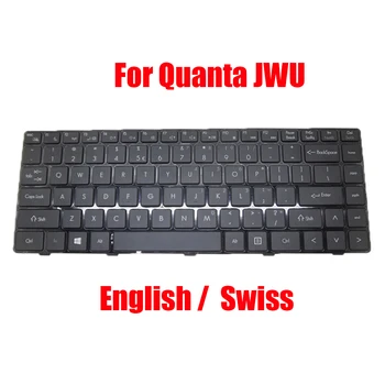 Клавиатура для ноутбука SW US Для Quanta JWU DOK-V6369L02, Совместимая С AEJWUU00010 V136346ES1 AEJWUS00010, Английская, Швейцарская, Черная, Новая