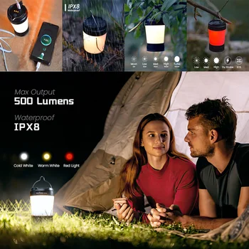 Sofirn Новый цвет LT1S USB C 21700 Перезаряжаемый фонарь для кемпинга, мощный фонарь, Портативный аварийный фонарь, красный фонарик