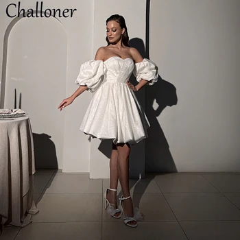 Challoner Классическое Свадебное платье длиной до колена в виде Сердечка для Женщин с Расшитыми Бисером Свадебными Платьями на Шнуровке Сзади Vestido de Novia